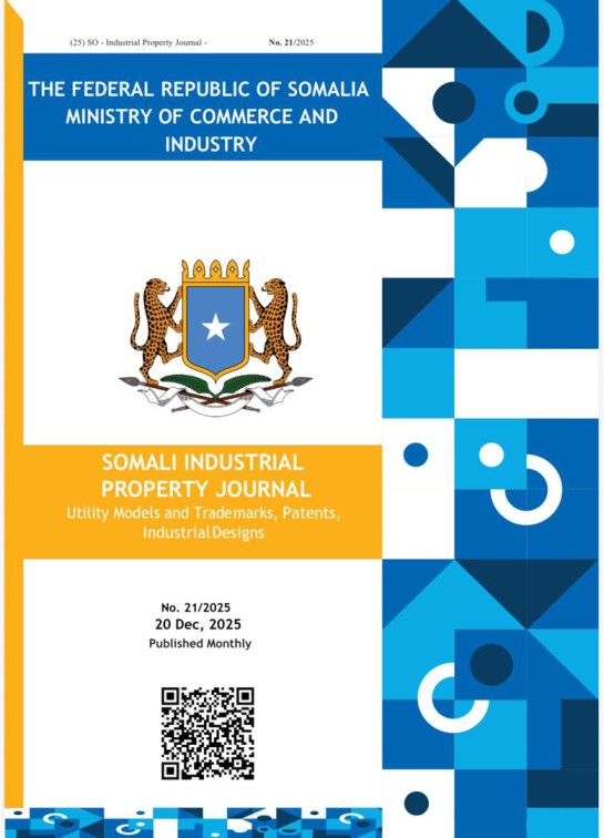 SOMALI INDUSTRIAL PROPERTY JOURNAL, No.19. 20, September,  2025. 